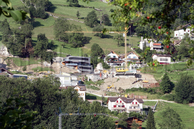 Grüne Schieferfassade am Berg Abb 01