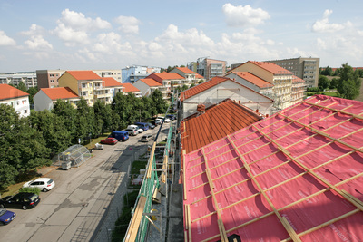 Ziegeldach für Plattenbau Abb 7